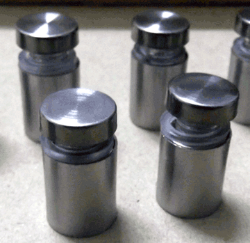 Stainless Steel Stand Off fixings for acrylic sign - Pack 2 - Uk House signs - Office signs - Accessories